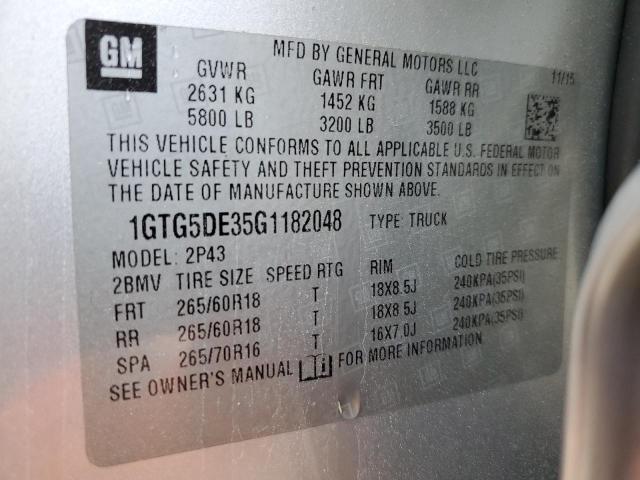 1GTG5DE35G1182048 GMC CANYON SLT