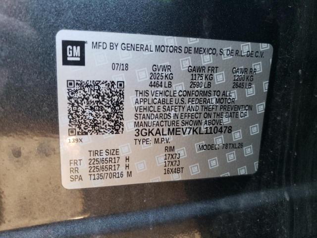 3GKALMEV7KL110478 GMC Terrain Sle