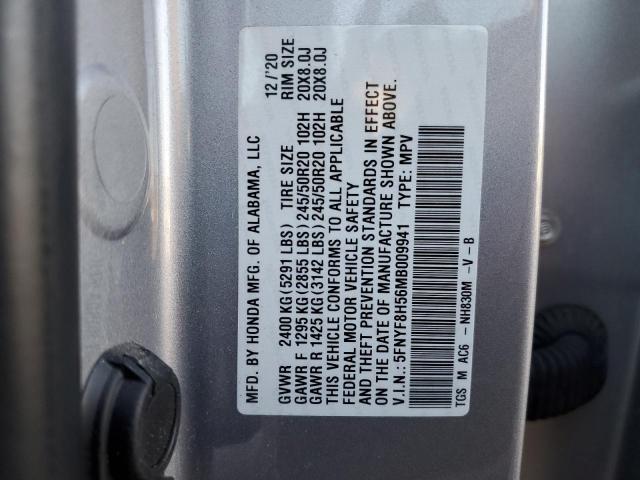 5FNYF8H56MB009941 Honda Passport Exl
