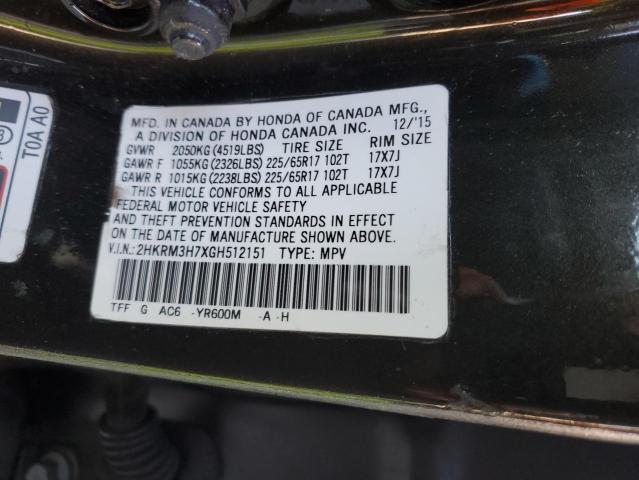 2HKRM3H7XGH512151 Honda CR-V EXL