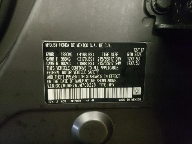 3CZRU6H76JM708228 Honda Hr-v Exl
