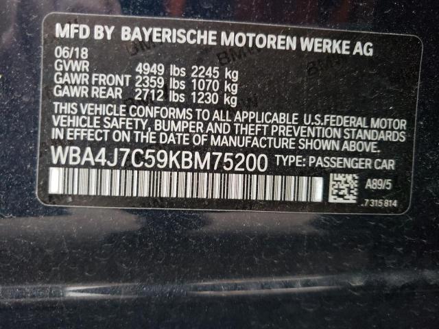 WBA4J7C59KBM75200 BMW 440xi Gran Coupe