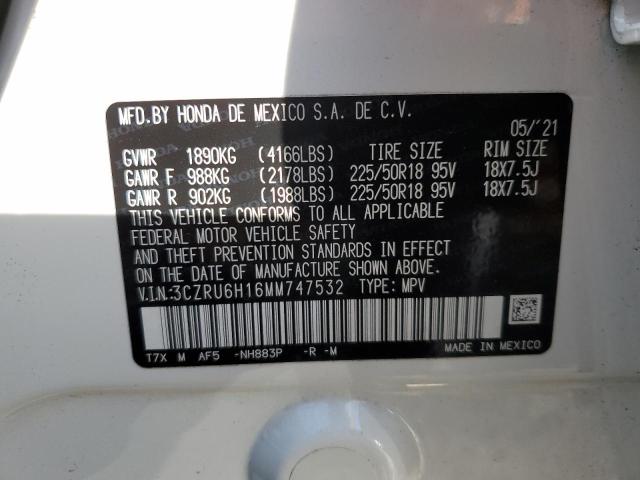 3CZRU6H16MM747532 Honda HR-V SPORT