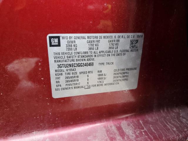 3GTU2NEC3GG340468 GMC Sierra K1500 Slt