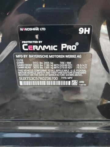 5UXTS3C57K0Z06700 BMW X3 Xdrivem40i