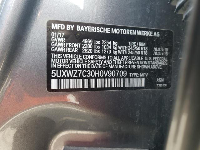 5UXWZ7C30H0V90709 BMW X3 Sdrive28i