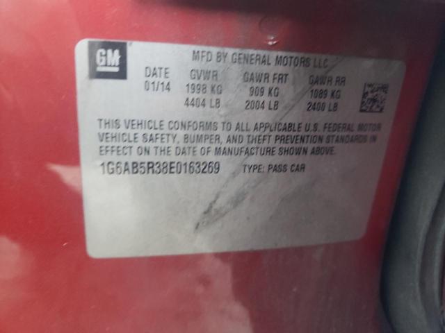 1G6AB5R38E0163269 Cadillac ATS LUXURY