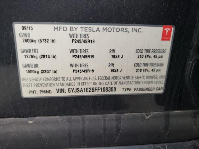 5YJSA1E26FF108350 Tesla MODEL S