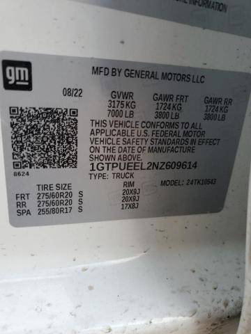 1GTPUEEL2NZ609614 GMC Sierra K1500 At4