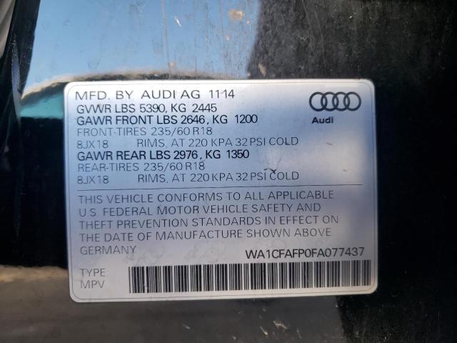 WA1CFAFP0FA077437 Audi Q5 PREMIUM