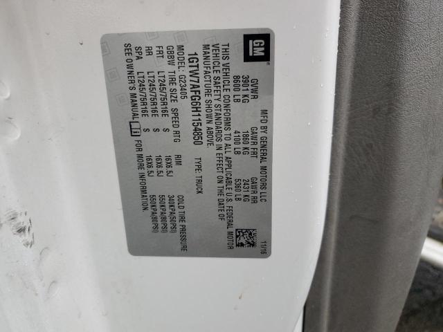 1GTW7AFG6H1154850 GMC Savana G2500