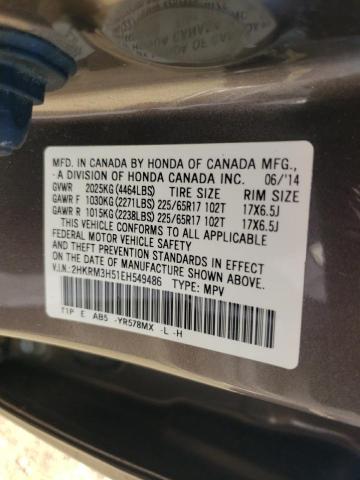 2HKRM3H51EH549486 Honda CR-V EX