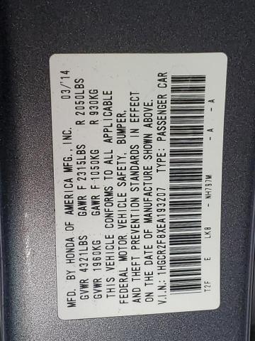 1HGCR2F8XEA193207 Honda ACCORD EXL