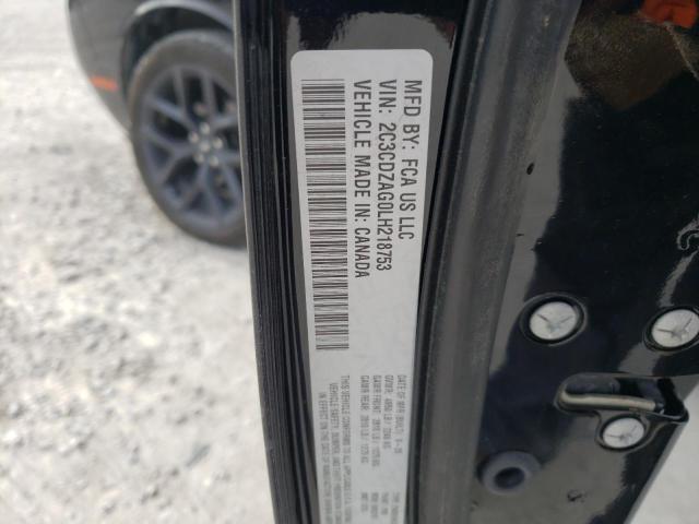 2C3CDZAG0LH218753 Dodge Challenger Sxt