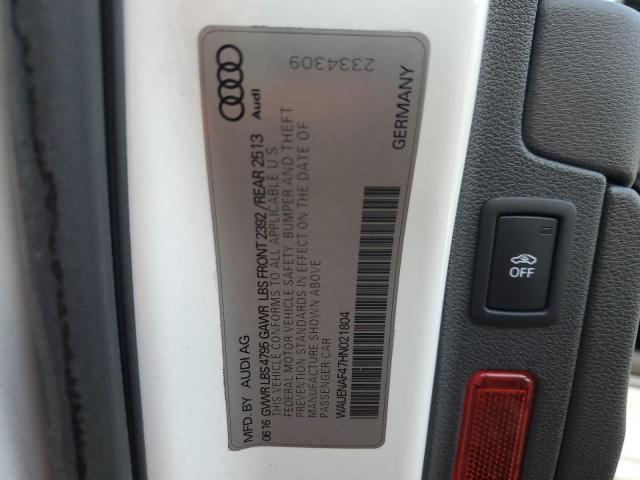 WAUENAF47HN021804 Audi A4 Premium Plus