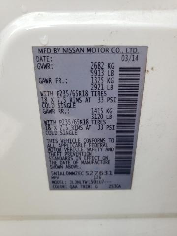 5N1AL0MM2EC527631 Infiniti QX60