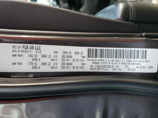 1C4RDJDG8FC802134 Dodge DURANGO LIMITED