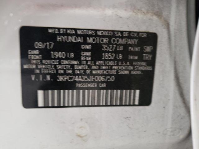 Hyundai ACCENT SE 2018 3KPC24A35JE006750 Image 12