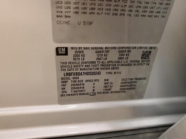 LRBFXBSA7HD028243 Buick Envision Essence