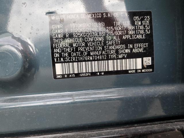3CZRZ1H76RM704812 Honda Hr-v Exl