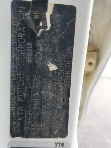 KNAFK4A65G5618312 KIA FORTE LX