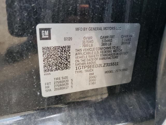 1GTP9EED2LZ315511 GMC Sierra K1500 At4