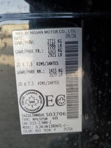 5N1DL0MM6HC503706 Infiniti QX60