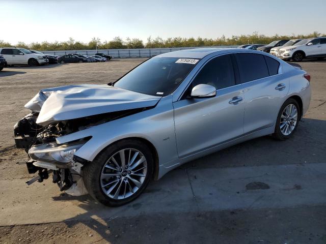 2018 Infiniti Q50 Luxe მანქანა იყიდება აუქციონზე, vin: JN1EV7AP5JM366674, აუქციონის ნომერი: 79784613