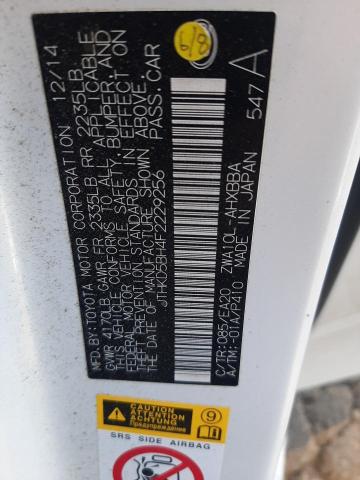 JTHKD5BH4F2229256 Lexus CT 200