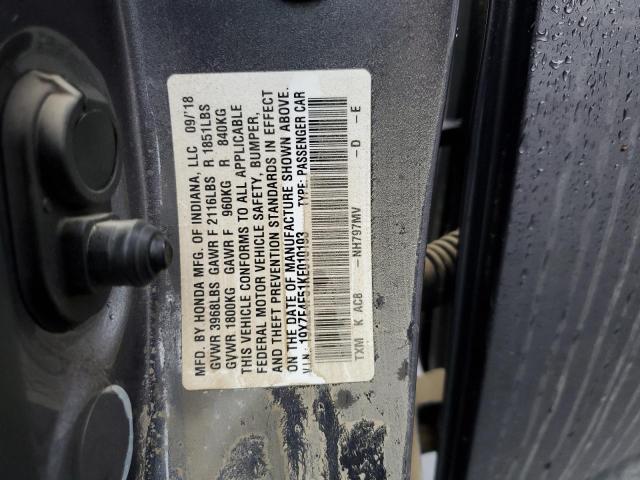 19XZE4F51KE010193 Honda INSIGHT EX