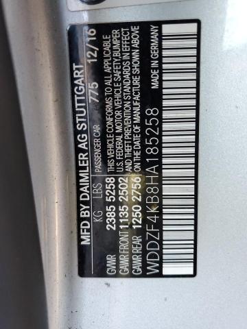 WDDZF4KB8HA185258 Mercedes-Benz E 300 4matic