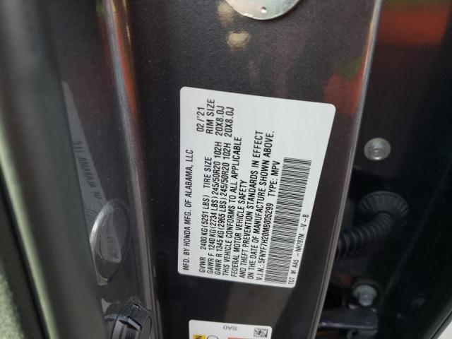5FNYF7H20MB005299 Honda Passport Sport