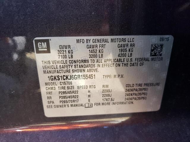 1GKS1CKJ6GR155451 GMC YUKON DENALI