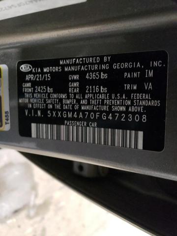 5XXGM4A70FG472308 KIA Optima Lx