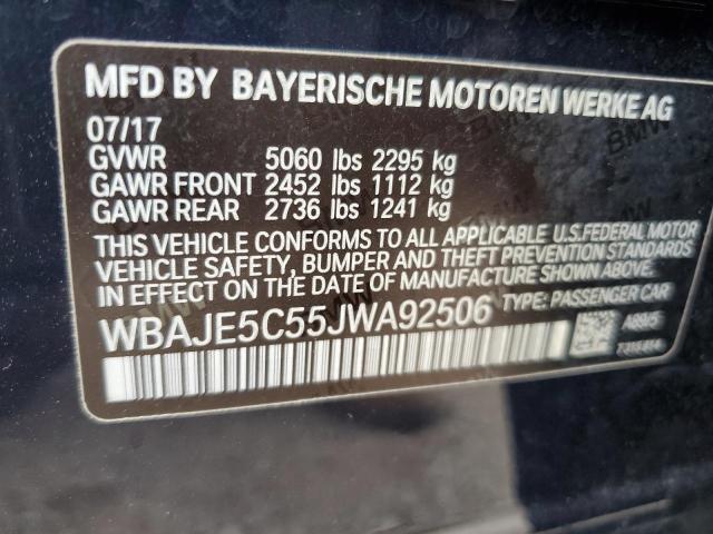 WBAJE5C55JWA92506 BMW 540 I