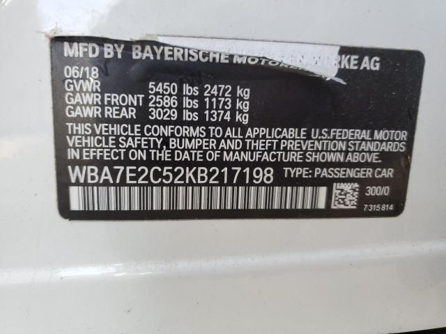 WBA7E2C52KB217198 BMW 740 I