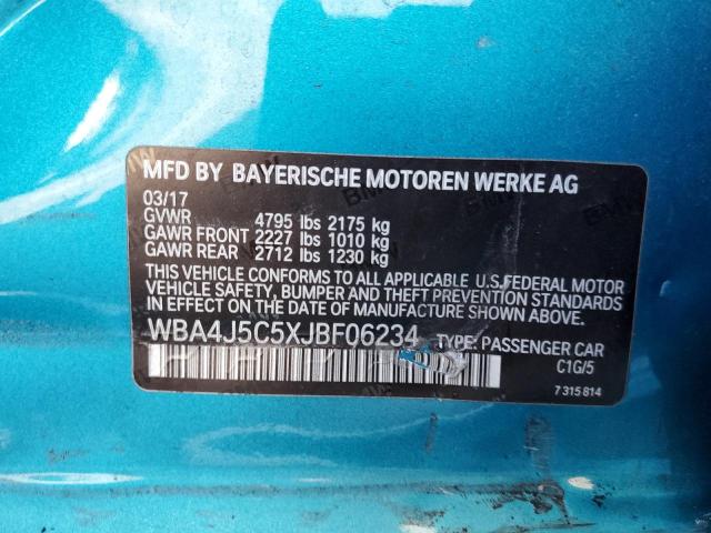 WBA4J5C5XJBF06234 BMW 440i Gran Coupe