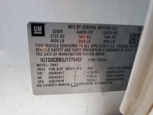 1GTG6CEN3J1179455 GMC CANYON SLE