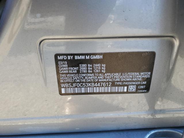WBSJF0C53KB447612 BMW M5