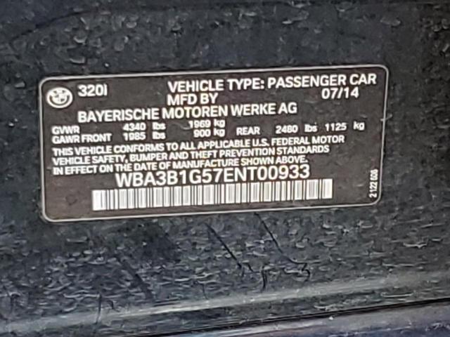 WBA3B1G57ENT00933 BMW 320 I