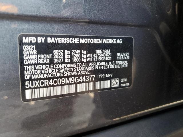 5UXCR4C09M9G44377 BMW X5 Sdrive 40i