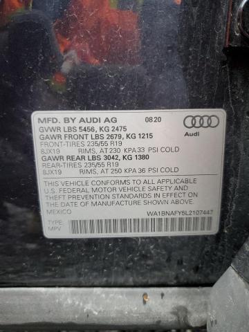 WA1BNAFY5L2107447 Audi Q5 Premium Plus