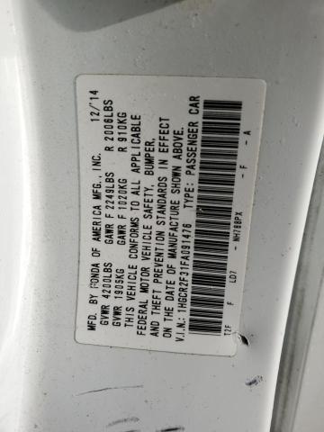1HGCR2F31FA091476 Honda ACCORD LX