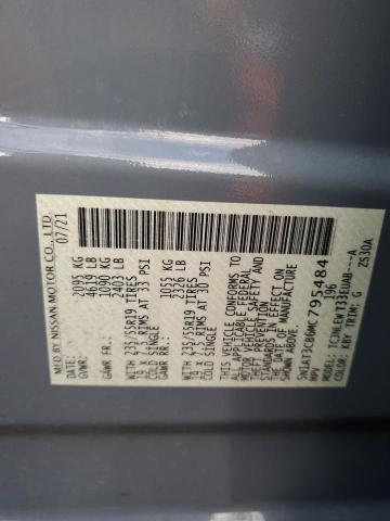 5N1AT3CB6MC795484 Nissan Rogue Sl