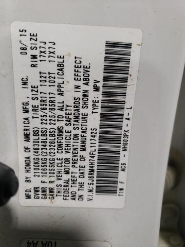 5J6RM4H74FL117425 Honda CR-V EXL