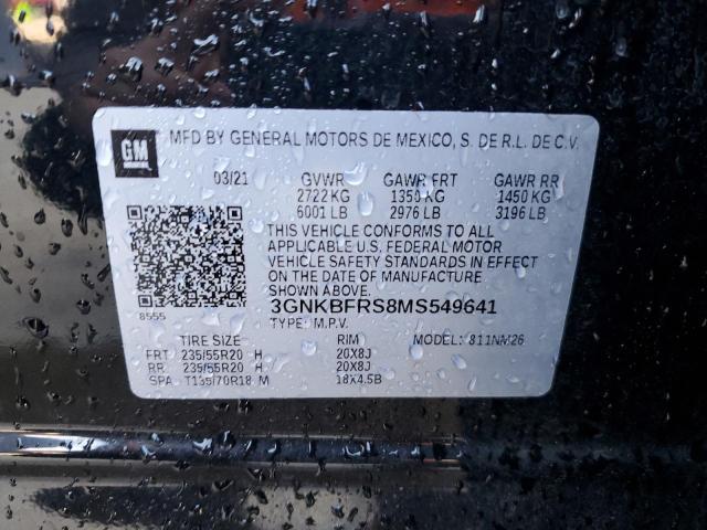 3GNKBFRS8MS549641 Chevrolet Blazer Premier
