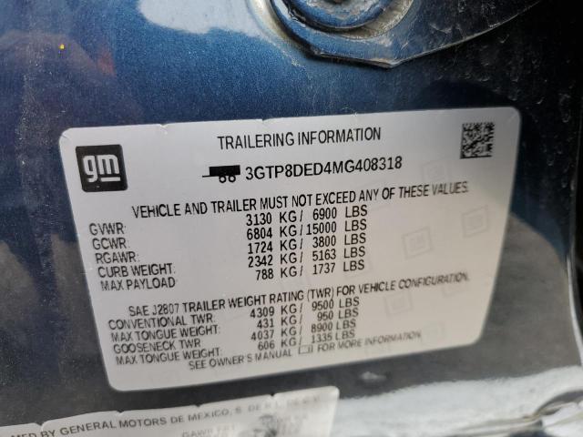 3GTP8DED4MG408318 GMC Sierra C1500 Slt