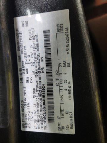1FMCU0GD0JUB66924 Ford ESCAPE SE
