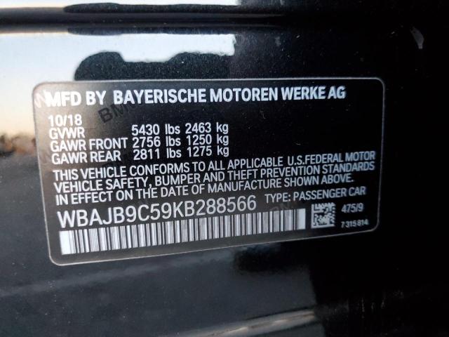 WBAJB9C59KB288566 BMW M550xi