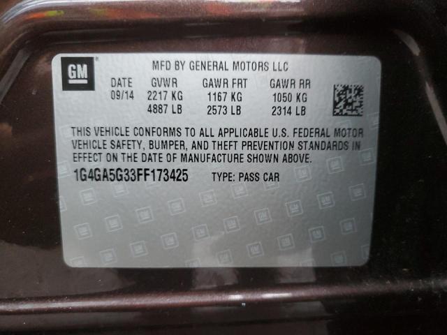 1G4GA5G33FF173425 Buick Lacrosse